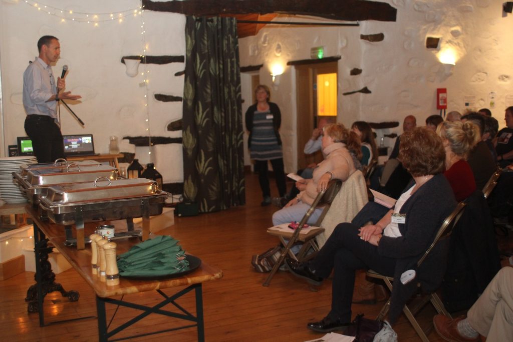 Mike Berners Lee speaks at CAfS food event