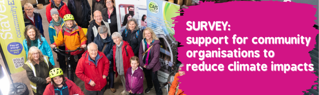 SURVEY support for community organisations to reduce climate impacts 1